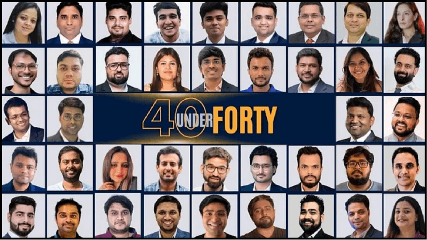 Finigenie leadership featured in Bombay Times' 40 Under Forty 2026 collage of honorees
